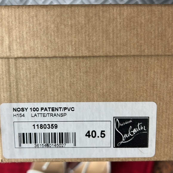 SOLD - 💯BRAND NEW - AUTHENTIC CHRISTIAN LOUBOUTIN LATTE / TRANSPARENT HEELS - Picture 6 of 8